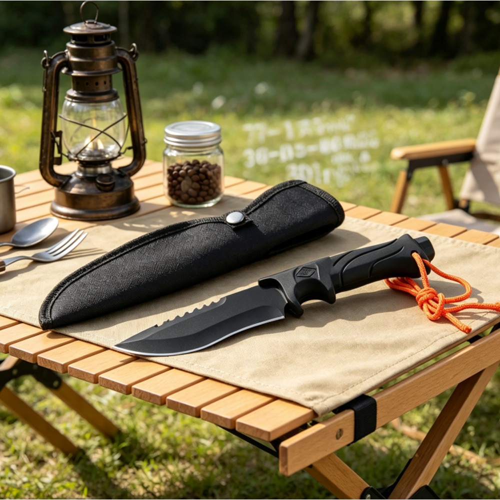 Edc Carry Fixed Blade - Pisau EDC Survival Camping Serbaguna Bilah