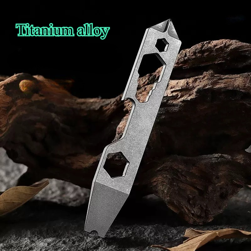Titanium Pry Bar - Alat Multifungsi Mini Titanium Alloy untuk