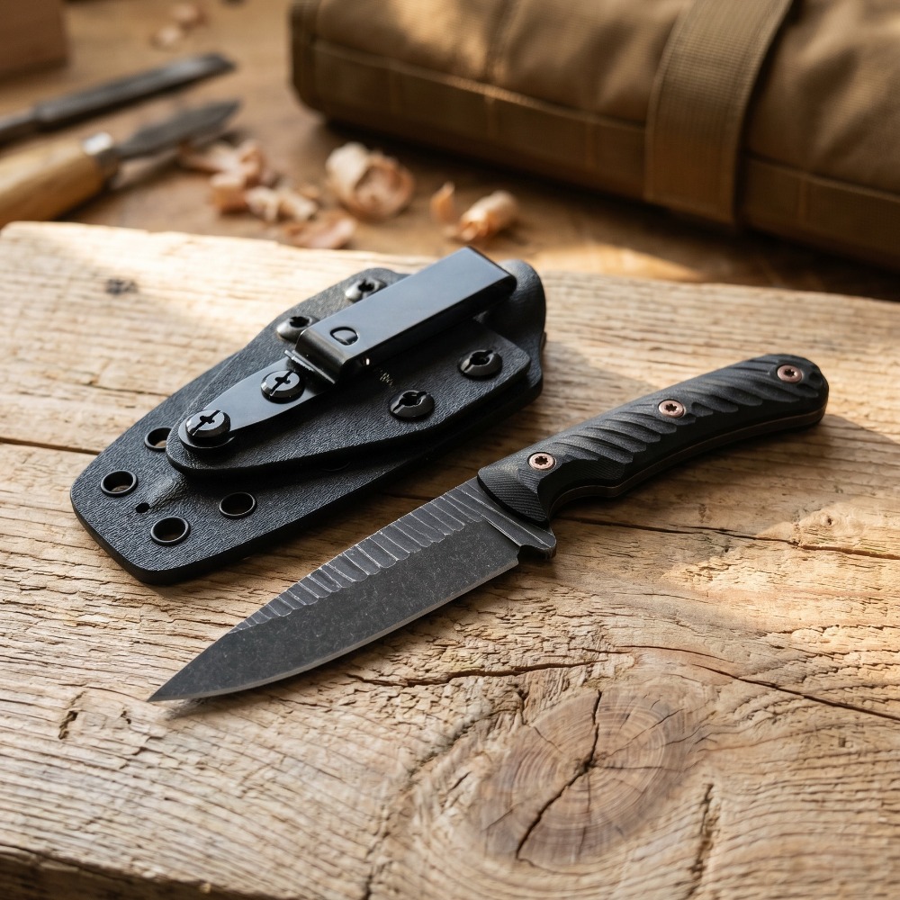 Pisau Bushcraft Full Tang Bila - Edc Carry Fixed Blade ulasan dan harga