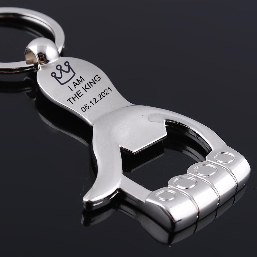 Logo Teks Kustom Keychain Jemp - Bottle Opener Keyring ulasan dan harga