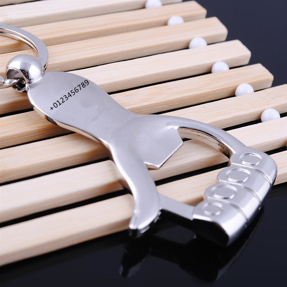 Logo Teks Kustom Keychain Jemp - Bottle Opener Keyring ulasan dan harga