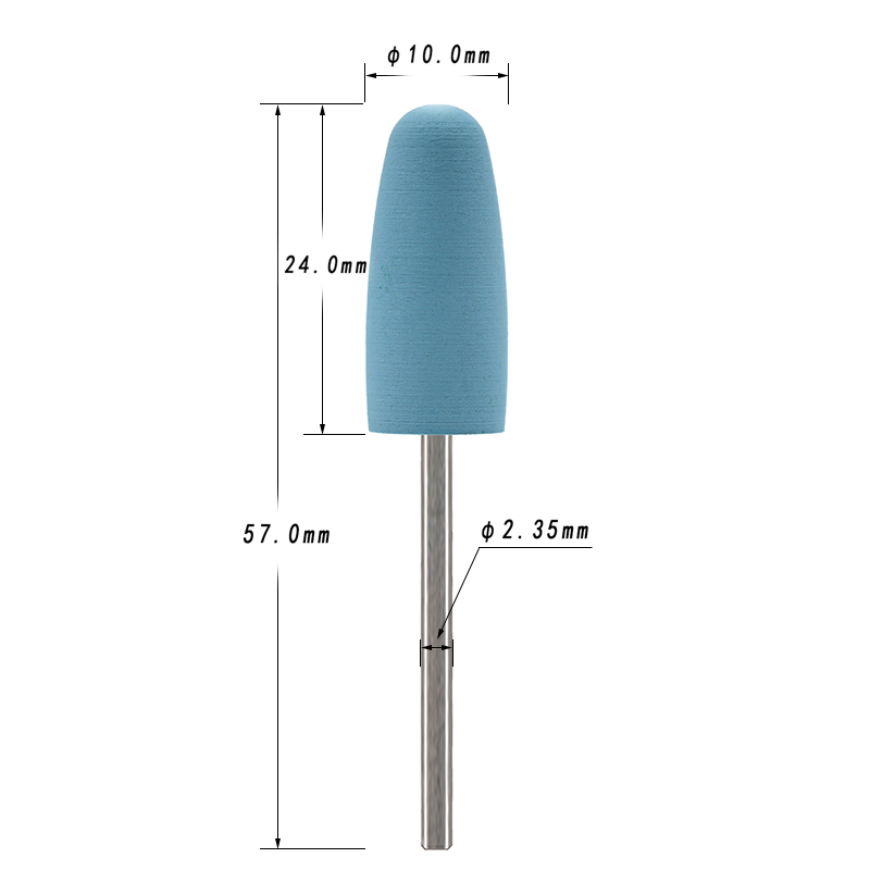 5 Buah/Set Mata Bor Kuku Silik - Nail File Titanium ulasan dan harga