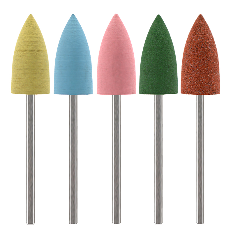 5 Buah/Set Mata Bor Kuku Silik - Nail File Titanium ulasan dan harga