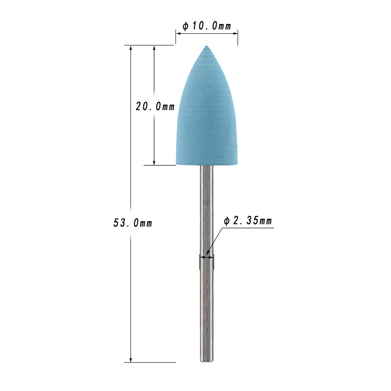 5 Buah/Set Mata Bor Kuku Silik - Nail File Titanium ulasan dan harga
