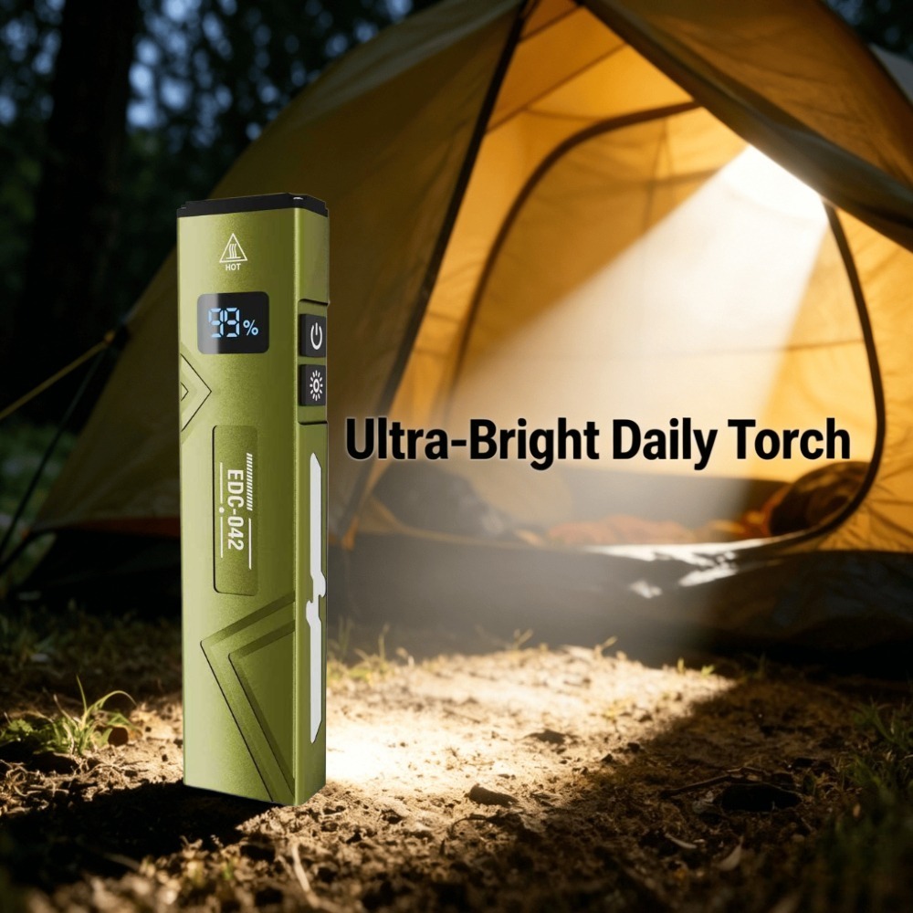 Senter EDC Lampu UV Isi Ulang  - Edc Carry Clip ulasan dan harga