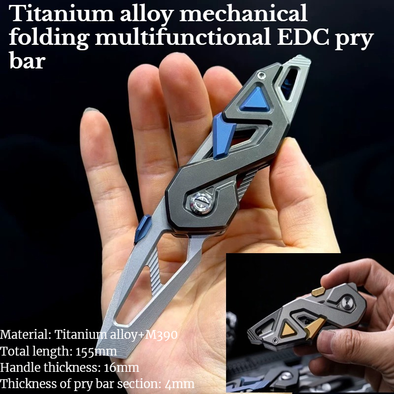 1 Buah Alat Multifungsi Lipat  - Titanium Pry Bar ulasan dan harga