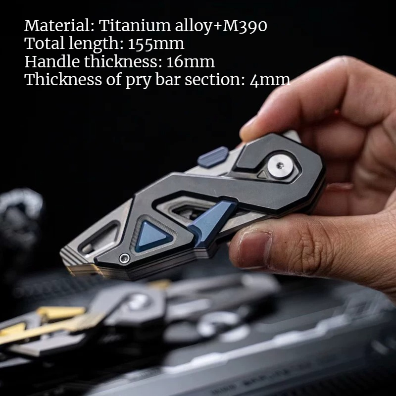 1 Buah Alat Multifungsi Lipat  - Titanium Pry Bar ulasan dan harga
