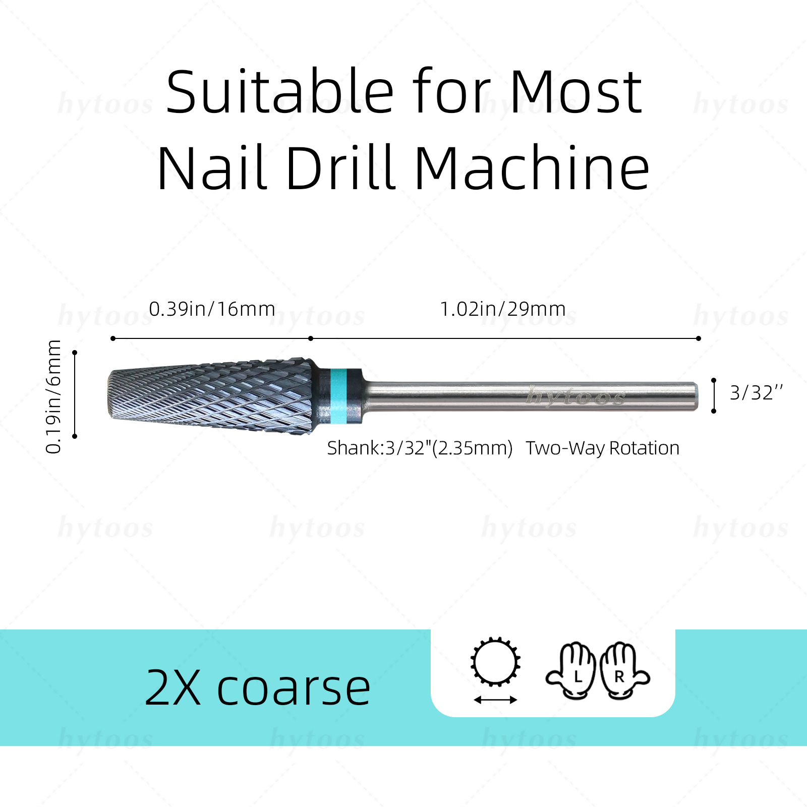 Mata Bor Kuku HYTOOS Safety 5  - Nail File Titanium ulasan dan harga
