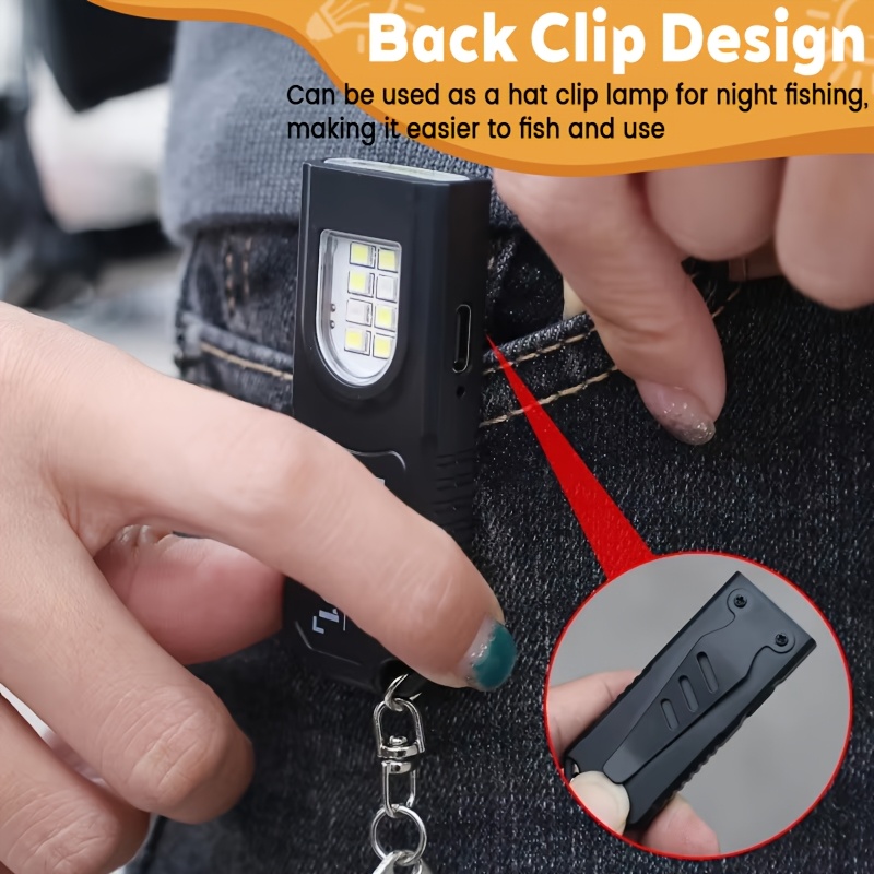 Senter LED Mini COB Multifungs - Keychain Flashlight ulasan dan harga