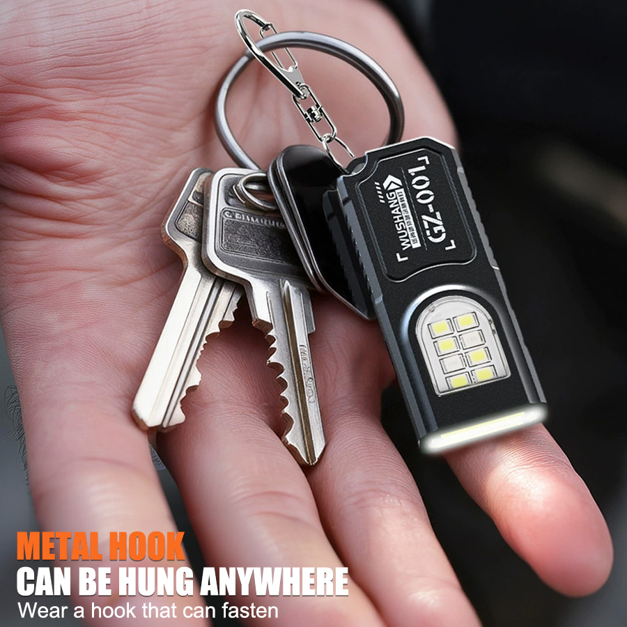 Senter LED Mini COB Multifungs - Keychain Flashlight ulasan dan harga