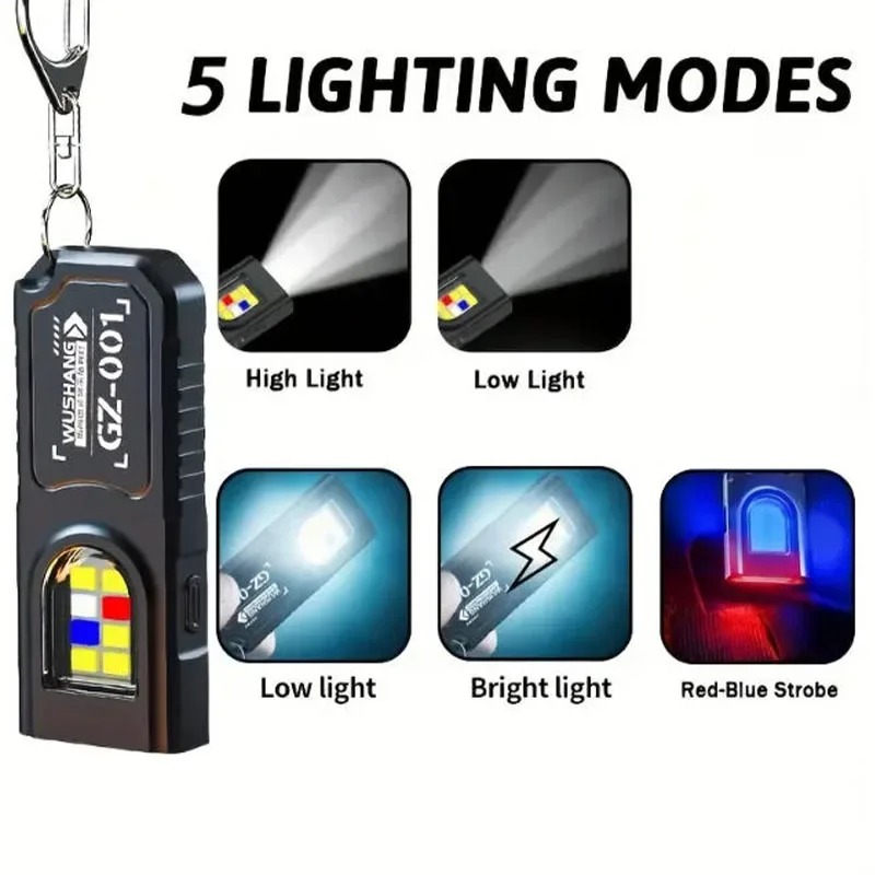 Senter LED COB Portabel dengan - Keychain Flashlight ulasan dan harga