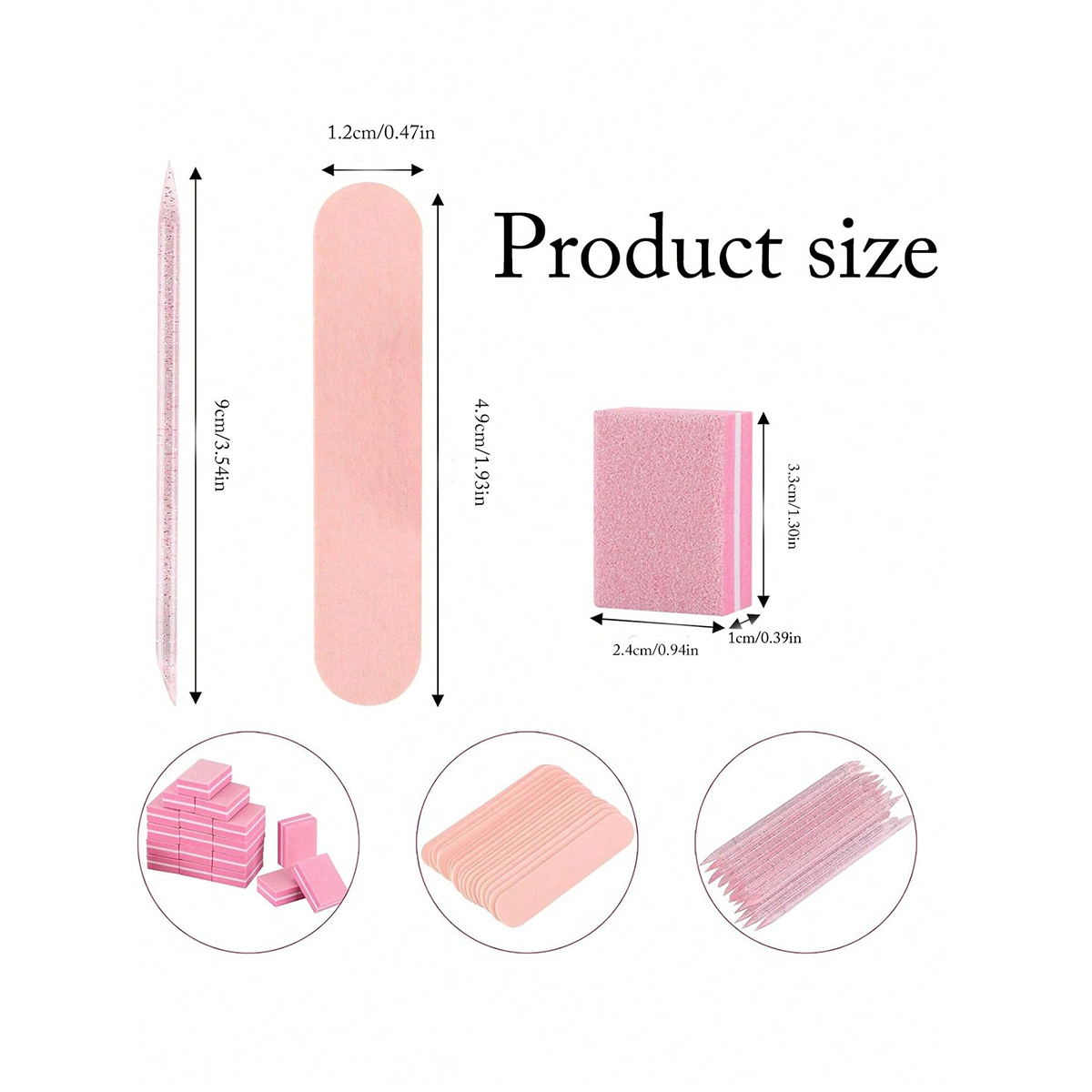 Perlengkapan Manikur, 3pcs Per - Nail File Titanium ulasan dan harga