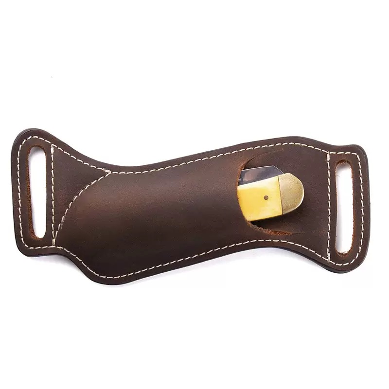 Sarung/Kantong Pisau EDC Kulit - Edc Carry Knife ulasan dan harga