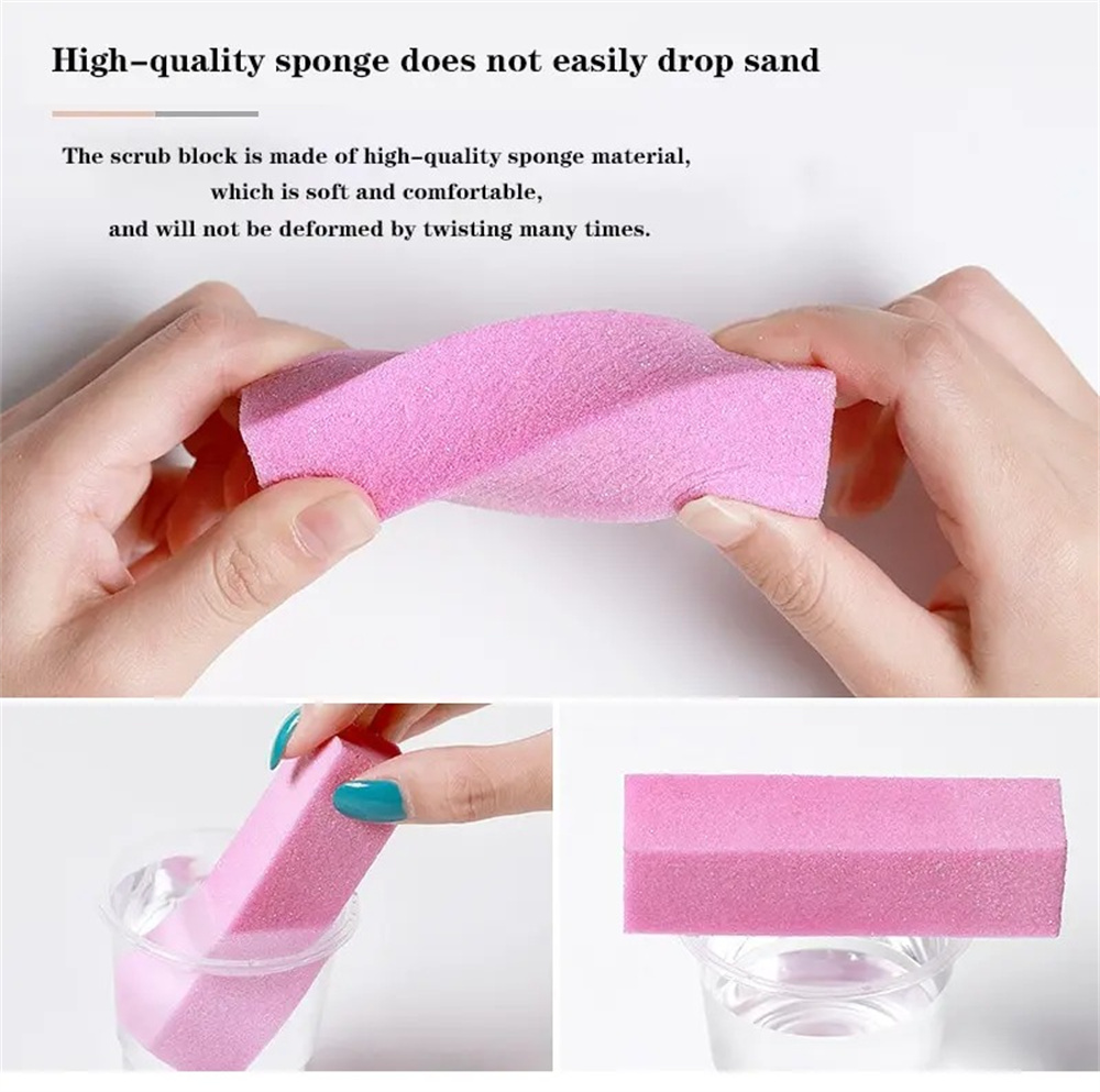 10Pcs Set Blok Spons Penggosok - Nail File Titanium ulasan dan harga