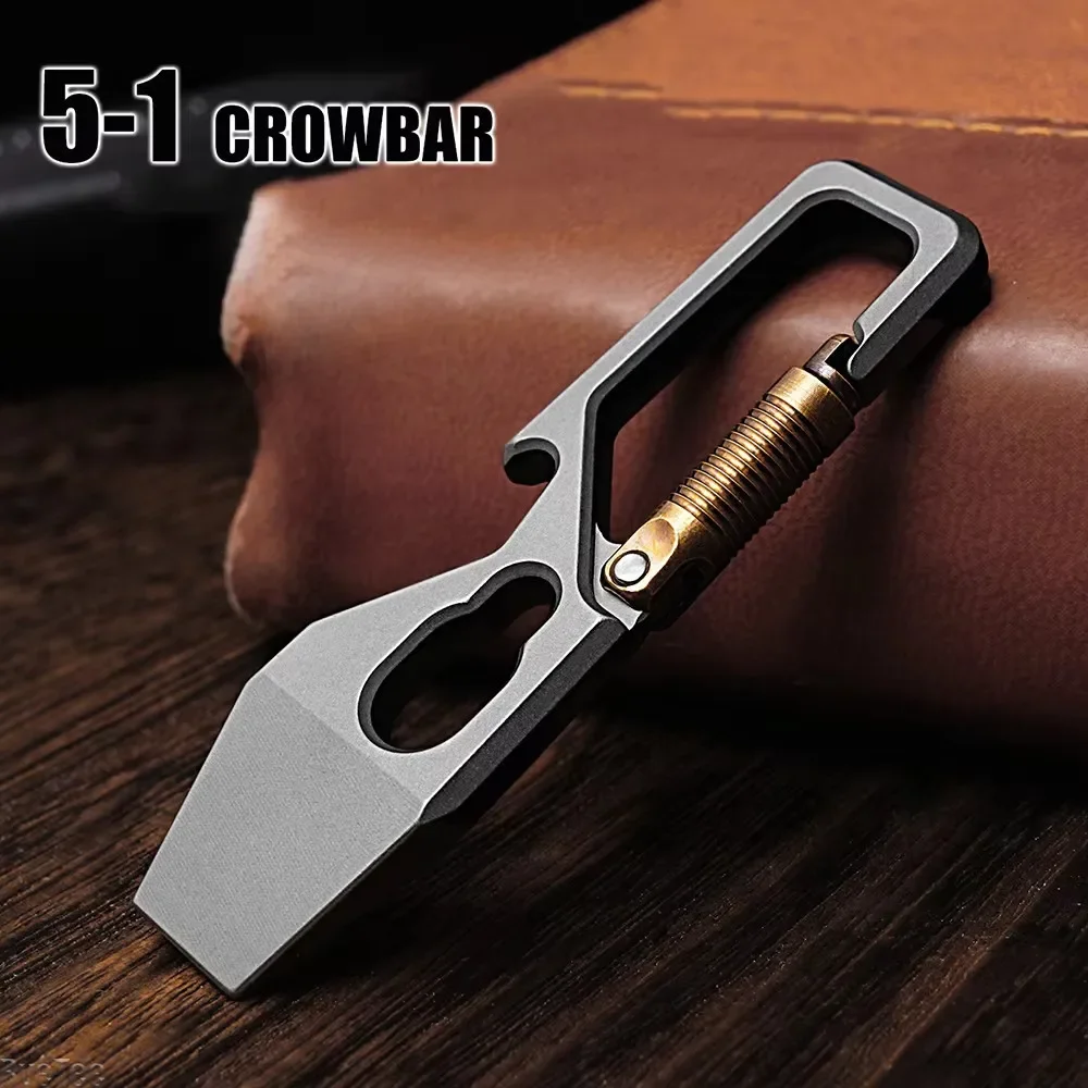 Gantungan kunci multifungsi 6c - Titanium Pry Bar ulasan dan harga